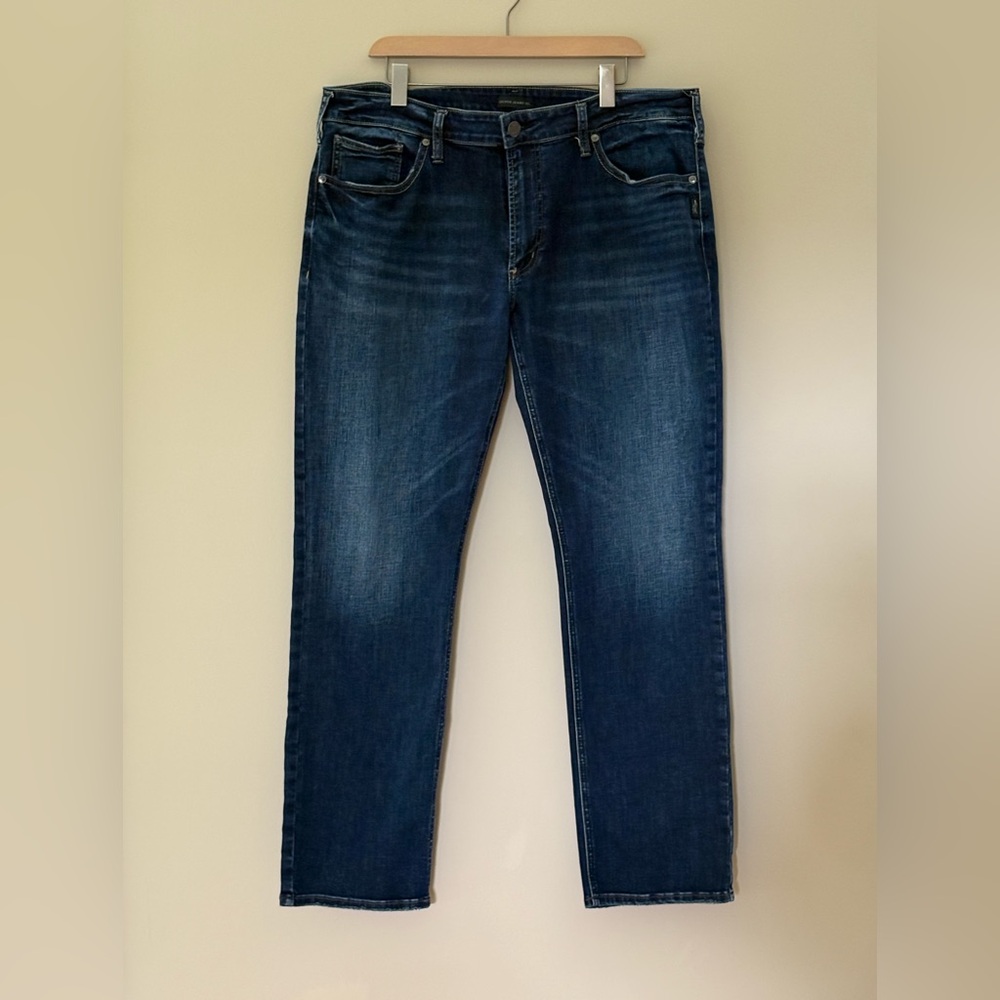 Silver Jeans Blue Straight-Leg Classic Denim: Allan